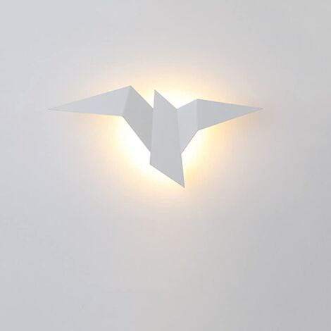 Applique da parete a LED a forma di uccello, geometria creativa, 3000K, 3W, moderno, per soggiorno, camera da letto, corridoio, illuminazione per la casa, montaggio superficiale, applique da parete pe