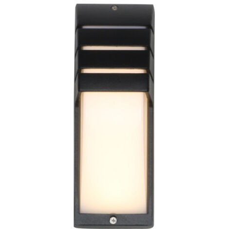 Applique da parete a LED da 9 W, moderna, semplice, sempre accesa, luce calda, luce notturna impermeabile per giardino, balcone, terrazza, corridoio, cortile, parete esterna