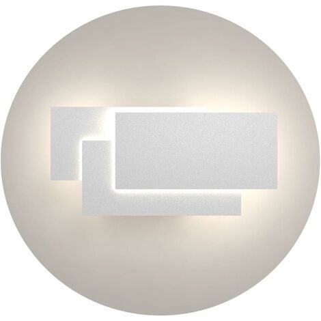 Applique da Parete a LED Interni 24W Lampada da Parete Moderna Lampada a Muro Bianco Freddo 3 in 1 Luce a Muro per Soggiorno Camera da Letto Tromba Delle Scale Corridoio Bianco