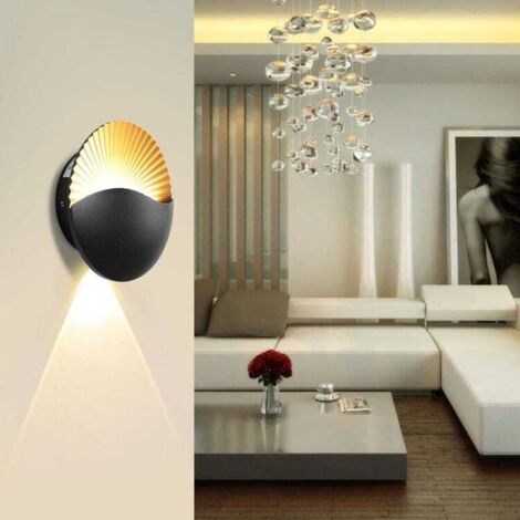 Applique da parete a LED moderna e creativa da 6 W, lampada da parete in alluminio, impermeabile IP65, per interni ed esterni