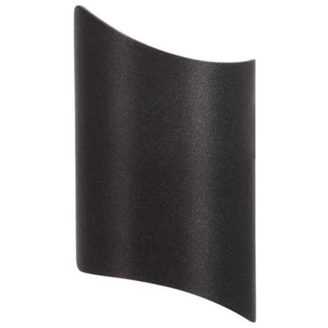 Applique da parete a LED moderna impermeabile da 10 W, con luce su e giù, in alluminio, per interni ed esterni, per bagno, scale, soggiorno, camera da letto, corridoio, veranda, nero 3000 K