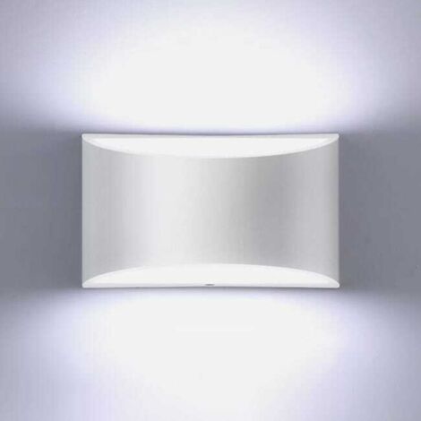 Applique da parete a LED moderna, luce bianca fredda 6000K, illuminazione verso l'alto e verso il basso, 7W, applique da interni, 1 pezzo.