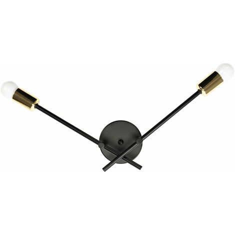 APPLIQUE da PARETE APP1119-2W BLACK E27