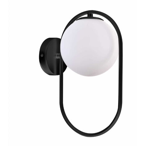 Applique da parete Candellux Cordel nero/bianco G9 28W
