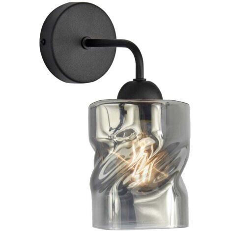 Applique da parete Candellux Felis vetro fumé E27 60W