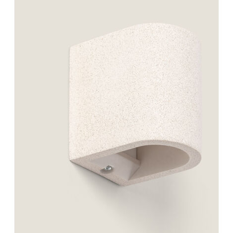 Applique da Parete Cemento Doppia Luce Kediri Beige