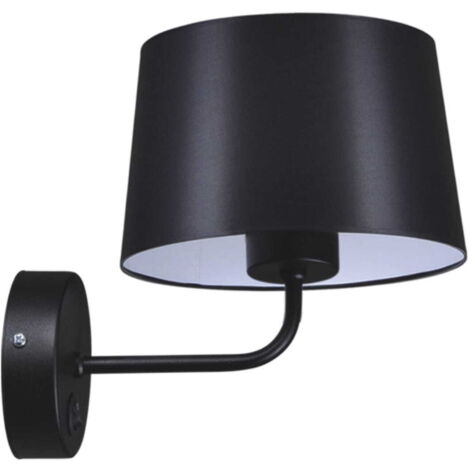 Applique da parete classica nera Kaja Remi K-4351 E27