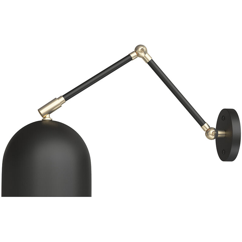 Image of Lampada da Tavolo - Applique da Parete - Lodf Nero - Ottone, Metallo - Nero