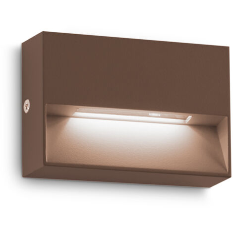 Applique Da Parete Contemporanea Dedra Alluminio Coffee Led 1,5W 3000K Ip65