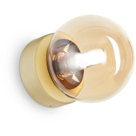 Applique Da Parete Contemporanea Perlage Metallo Ottone Luce G9 15W 3000K Ip20