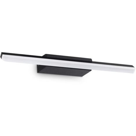 Applique Da Parete Contemporanea Riflesso Metallo Nero Led 11W 3000K Ip44