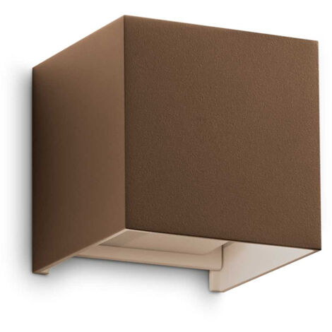 Applique Da Parete Contemporaneo Atom Alluminio Coffee Led 12W 3000K Ip54