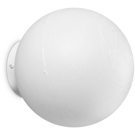 Applique Da Parete Contemporaneo Carta Metallo Bianco 1 Luce E27 25W Ip20