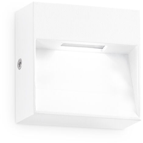 Applique Da Parete Contemporaneo Dedra Alluminio Bianco Led 1,5W 3000K Ip65