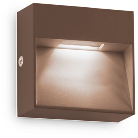 Applique Da Parete Contemporaneo Dedra Alluminio Coffee Led 1,5W 3000K Ip65