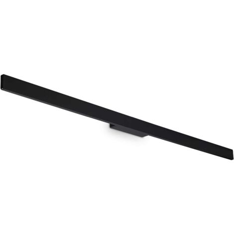 Applique Da Parete Contemporaneo Linea Alluminio Nero Led 23W 3000K Ip54