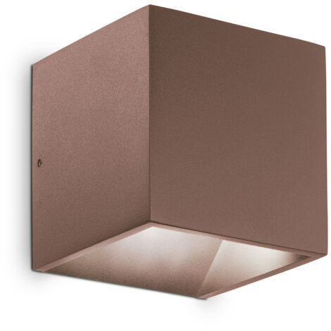 Applique Da Parete Contemporaneo Rubik Alluminio Coffee Led 8,5W 3000K Ip54