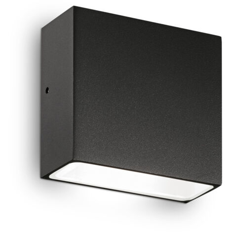 Applique Da Parete Contemporaneo Tetris Alluminio Nero 1 Luce G9 15W Ip44
