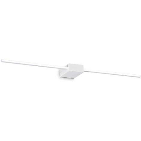 Applique Da Parete Contemporaneo Theo Alluminio Bianco Led 13,5W 3000K Ip20