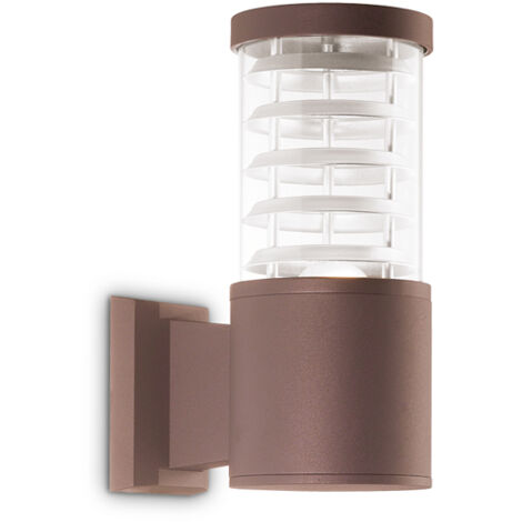 Applique Da Parete Contemporaneo Tronco Alluminio Coffee E27 42W Ip44