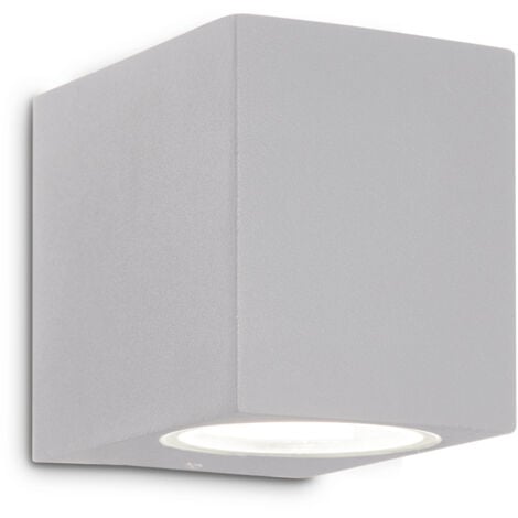 Applique Da Parete Contemporaneo Up Alluminio Grigio 1 Luce G9 15W Ip44