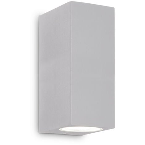 Applique Da Parete Contemporaneo Up Alluminio Grigio 2 Luci G9 15W Ip44