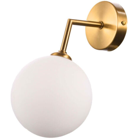Applique da parete Dorado oro globo opale G9 Light Prestige