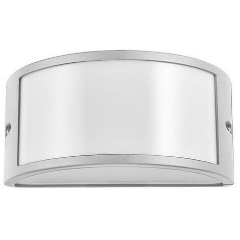Applique da parete Giotto Grigio chiaro IP54 1 x E27 Novaline