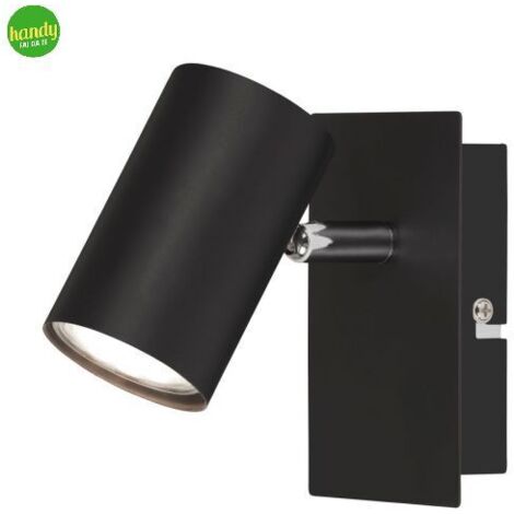 Applique da parete girevole Briloner 1 punto gu10 run nero