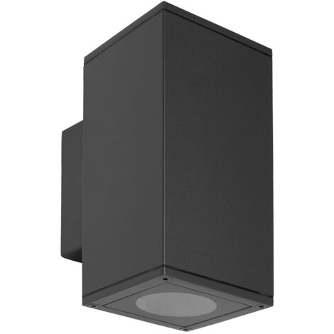 APPLIQUE DA PARETE """GLAMOUR DUO""" BIDIREZIONALE GRIGIA GU10 - PAPILLON
