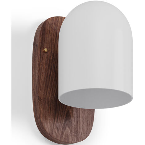 Applique da Parete in Legno e Metallo - Guee Marrone