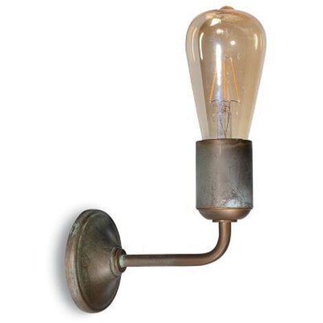 APPLIQUE DA PARETE IN OTTONE ANTICATO 1XE27 SERIE LUMEN MORETTI
