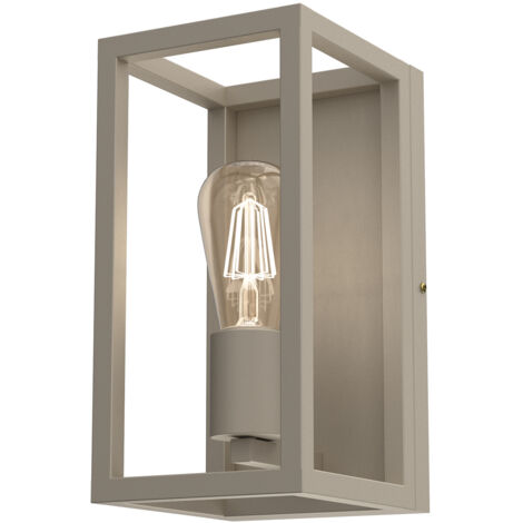 Applique da parete industriale Frame crema 1xE27 15W Luminex