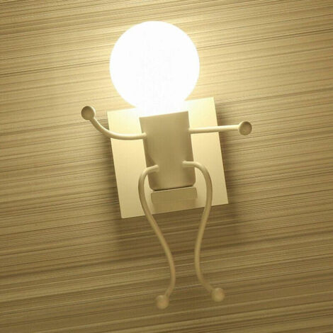 Applique da parete industriali creative, lampade da interni retrò, attacco E27 in ferro stile Art Déco per bar, camera da letto, cucina, ristorante, caffetteria