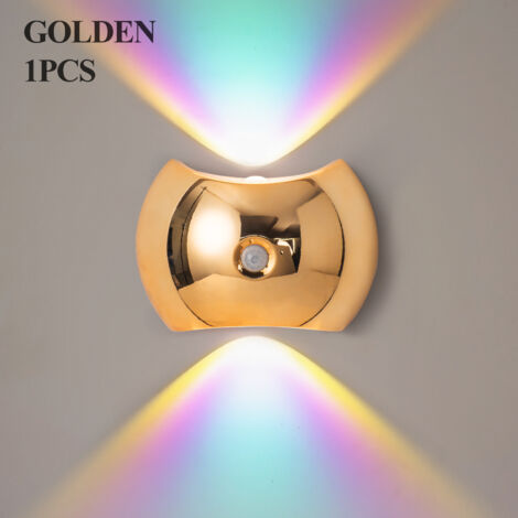 Applique da parete intelligente con sensore, applique magnetica ricaricabile, lampada da comodino, luce da corridoio USB, luce notturna regolabile, applique per scale, illuminazione ambientale per pat
