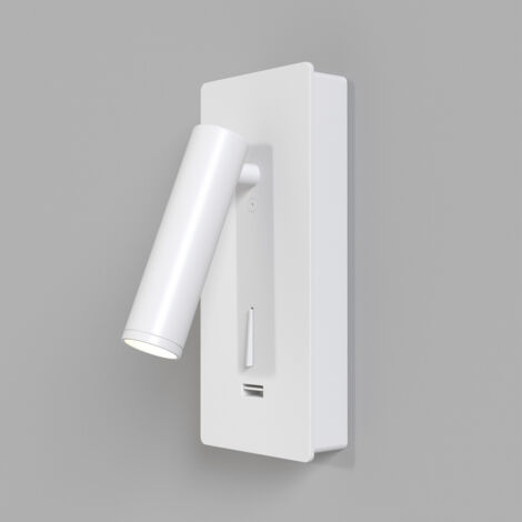 Applique Da Parete Interno Moderno Mirax Metallo Bianco Luce Led Integrato 3W