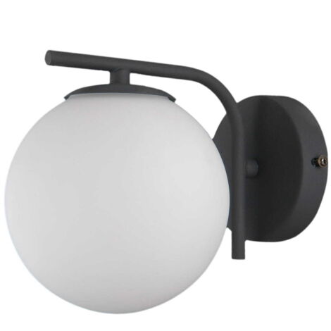Applique da parete Italux Raddi moderna nera LED G9
