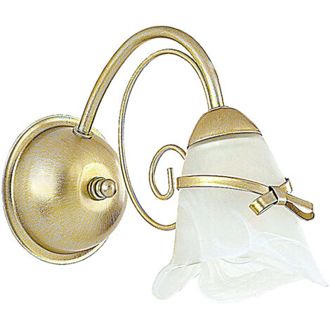Applique da parete Kokarda oro con vetro 1xE14 Luminex