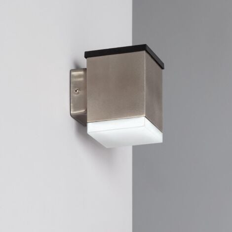 Applique da Parete LED Solare Per Esterni Alluminio Jafaro 3000K Bianco Caldo