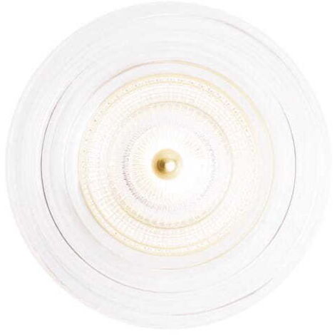 Applique da parete LIPARI oro tonda trasparente LED 6W