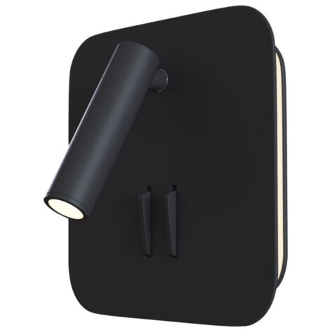 Applique Da Parete Moderno Ios 176 Alluminio Nero Luce Led Integrato 10W