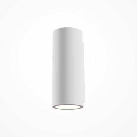 Applique Da Parete Moderno Parma Pietra - Cemento - Gesso Bianco 2 Luci Gu10 5W