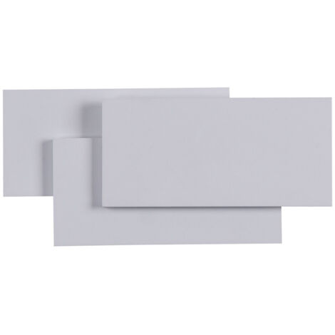 Applique Da Parete Moderno Trame Metallo Bianco Luce Led Integrato 12W