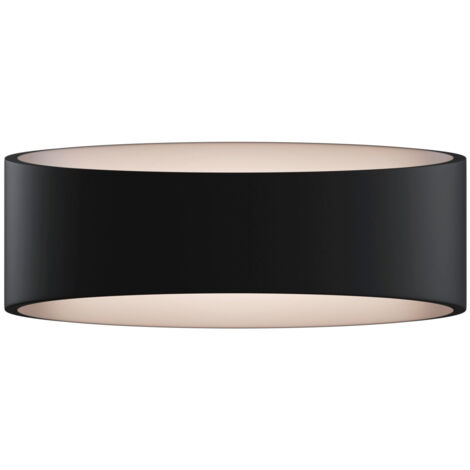 Applique Da Parete Moderno Trame Metallo Nero Luce Led Integrato 6W