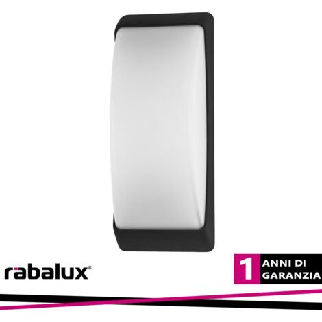 Applique da parete Opole opaco Black Bianco 1x max.12W IP65 B: 13 cm H: 32cm