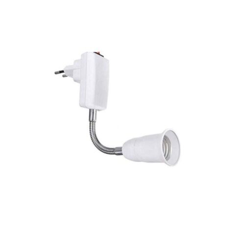 Applique da parete per cucina con attacco E27 e interruttore, lampada da parete wireless AC 220V, luce di lettura, illuminazione per garage, 20 cm (senza lampadina)