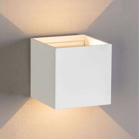 Applique da parete per esterni a LED Cube da 40 W, impermeabile IP65, angolo di illuminazione regolabile, luce bianca calda 3000 K