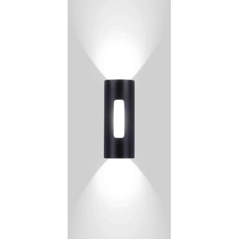 Applique da parete per esterni a LED da 18 W, impermeabile IP65, moderna lampada da parete per esterni in metallo, luce per esterni/interni per cortile, giardino, patio, vicino al muro, patio, villa, 