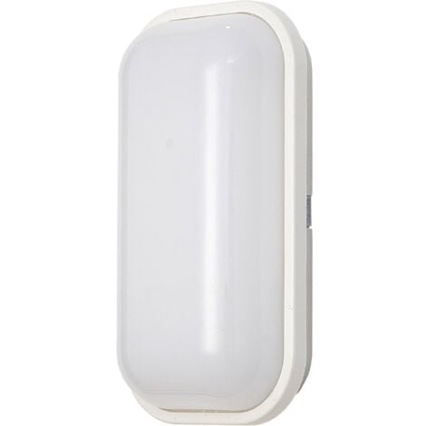 Applique da parete per esterni impermeabile da 20 W, luce bianca super luminosa per balcone, scala, corridoio, camera da letto (ovale, grande)