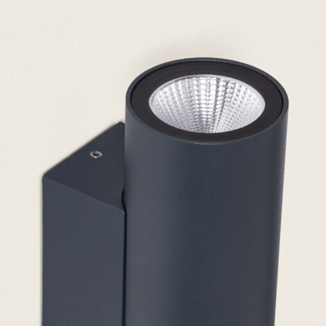 Applique da Parete per Esterni LED 12W Alluminio Doppia Luce CCT Selezionabile Satna Antracite